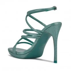 Nine West Lexy Ankle Strap Heeled Sandals Y2K Revival