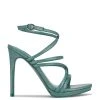Nine West Lexy Ankle Strap Heeled Sandals Y2K Revival