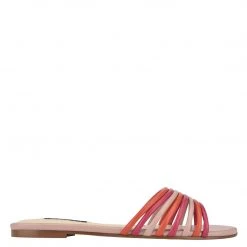 Nine West Color Pop Links Flat Slide Sandals