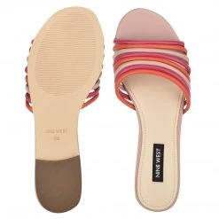 Nine West Color Pop Links Flat Slide Sandals