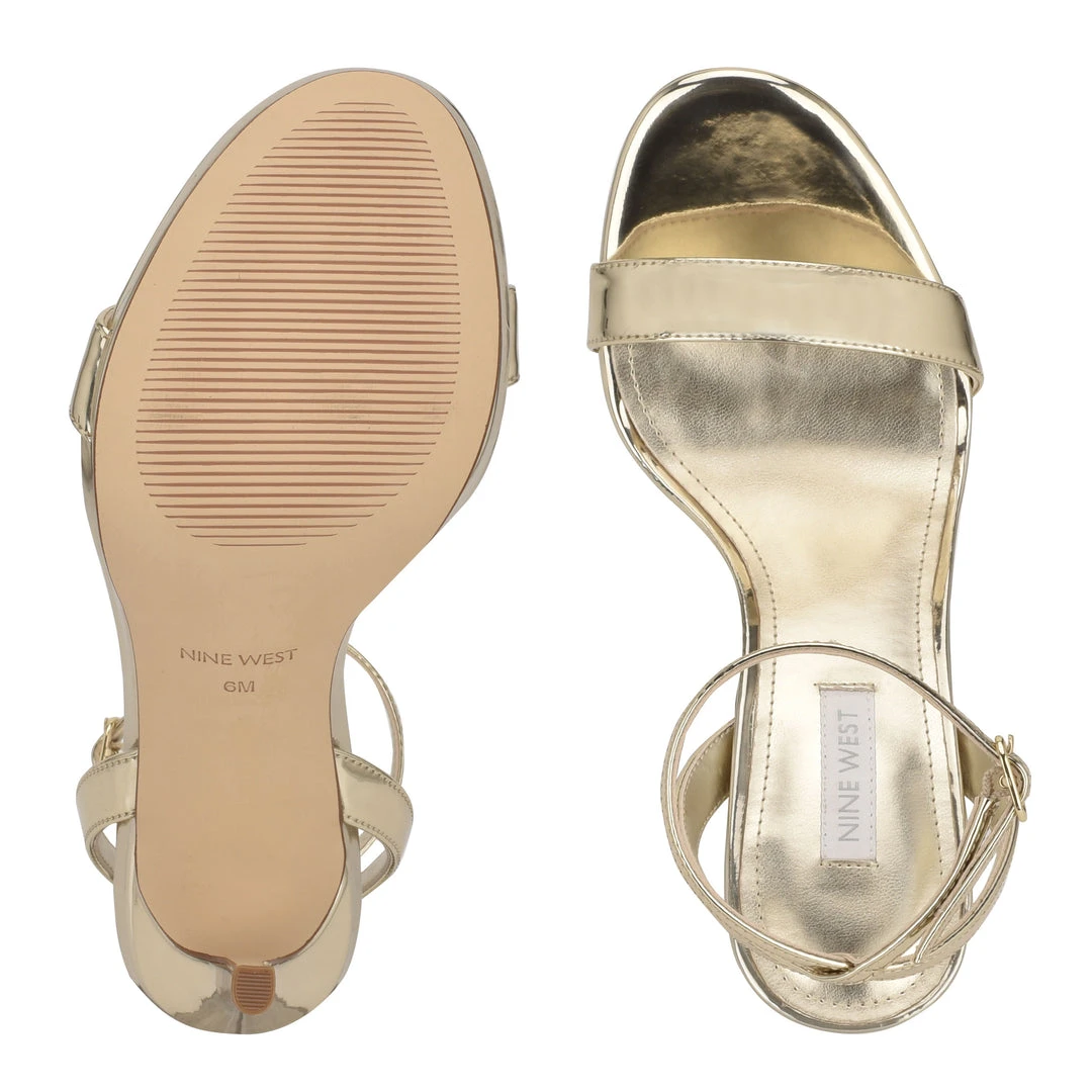 Nine West Loola Ankle Strap Sandals Metallic Mindset Nine West Loola Ankle Strap Sandals Metallic Mindset