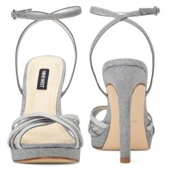 Nine West Lorelle Strappy Dress Sandals Metallic Mindset