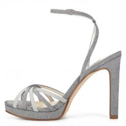 Nine West Lorelle Strappy Dress Sandals Metallic Mindset