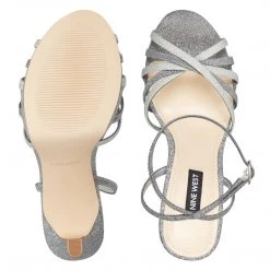 Nine West Lorelle Strappy Dress Sandals Metallic Mindset