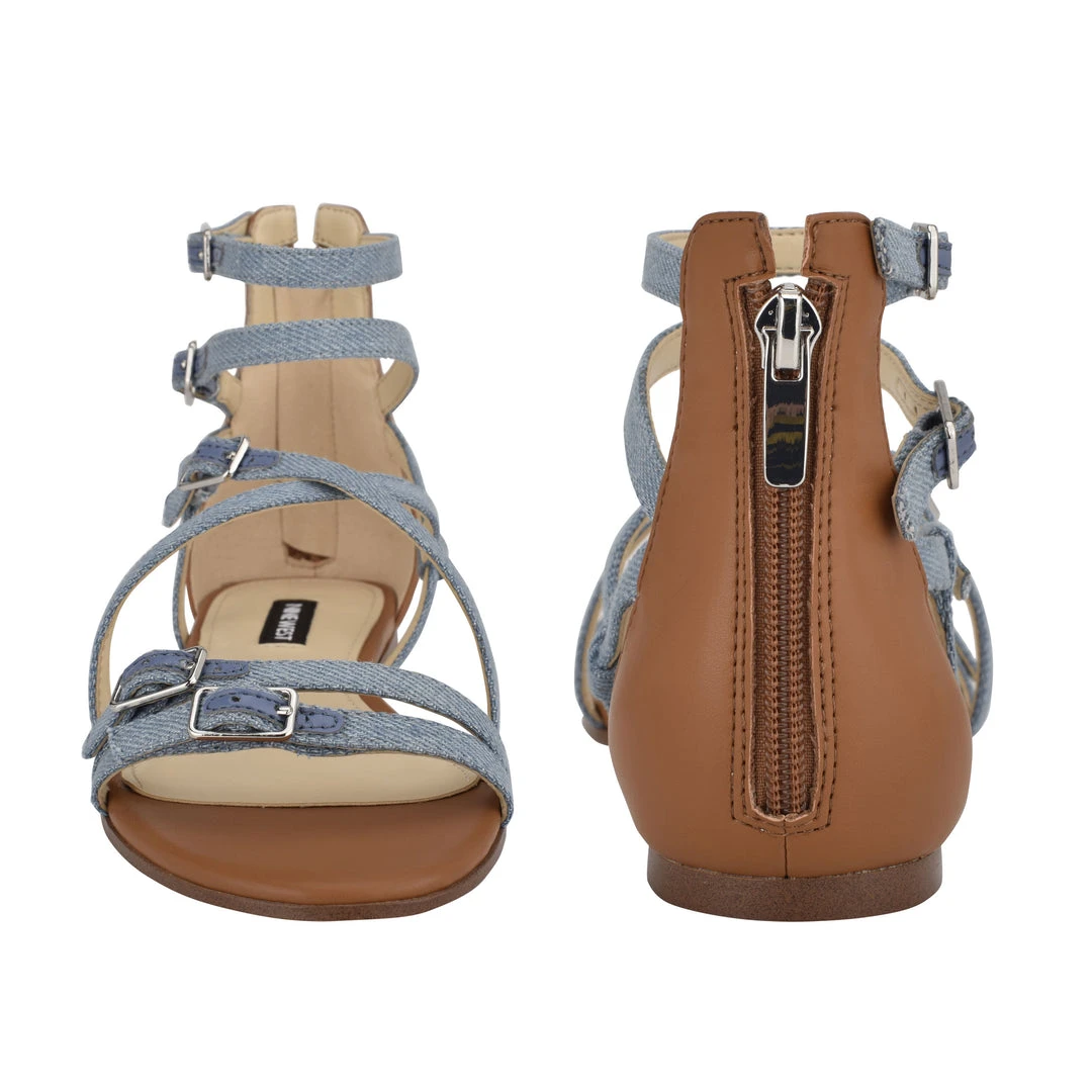 Nine West Flats Lorna Casual Sandals 7 Nine West Flats Lorna Casual Sandals