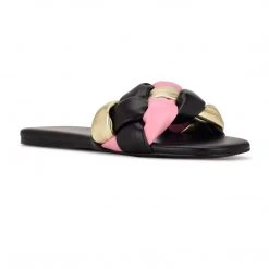 Nine West Weave Got You Lula Flat Slide Sandals