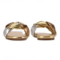 Nine West Lula Flat Slide Sandals Weave Got You