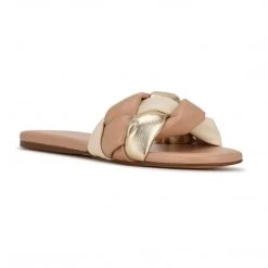 Nine West Weave Got You Lula Flat Slide Sandals