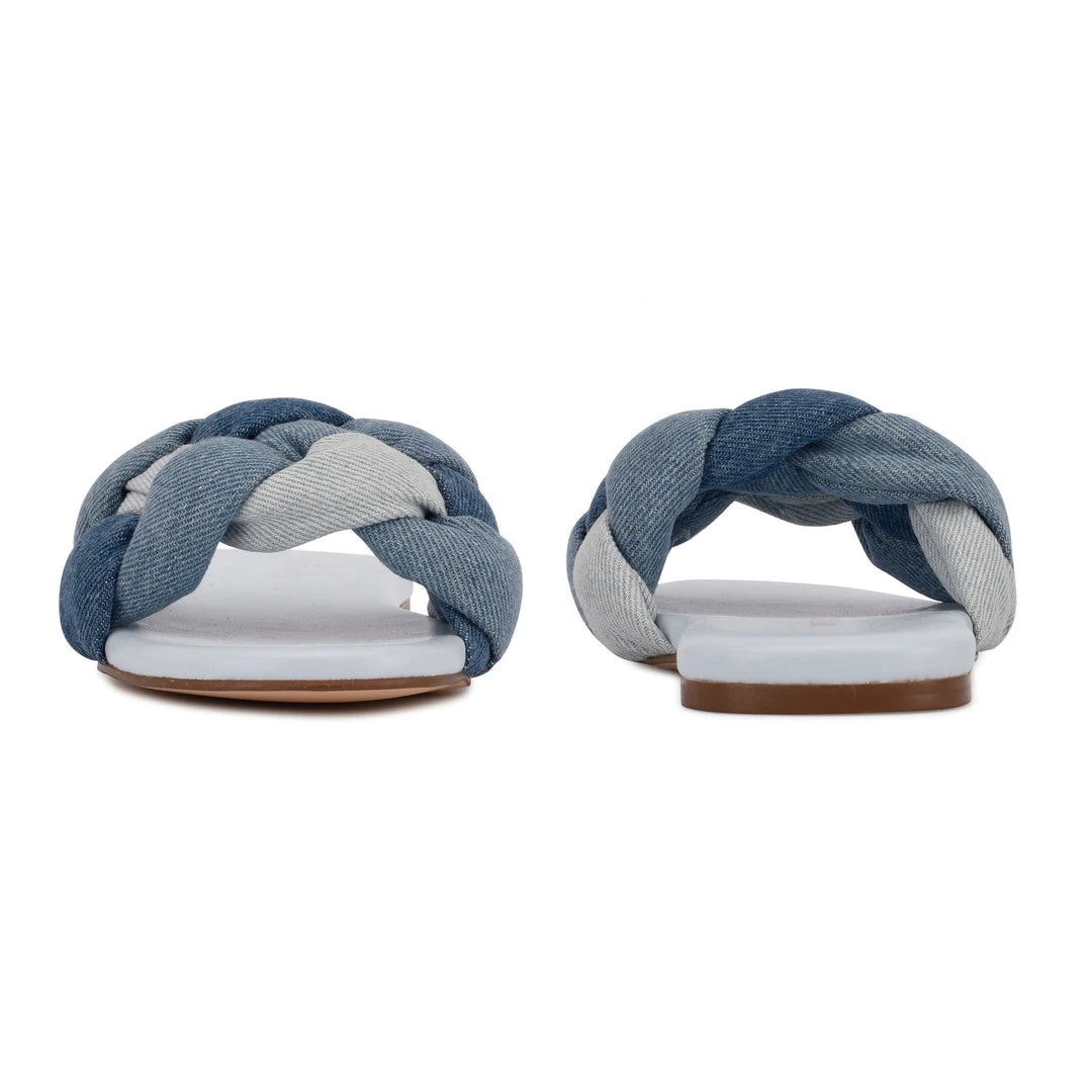 Nine West Lula Flat Slide Sandals Weave Got You 6 Nine West Lula Flat Slide Sandals Weave Got You