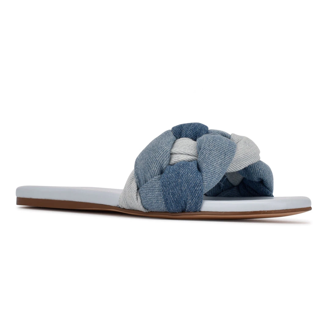 Nine West Lula Flat Slide Sandals Weave Got You 4 Nine West Lula Flat Slide Sandals Weave Got You