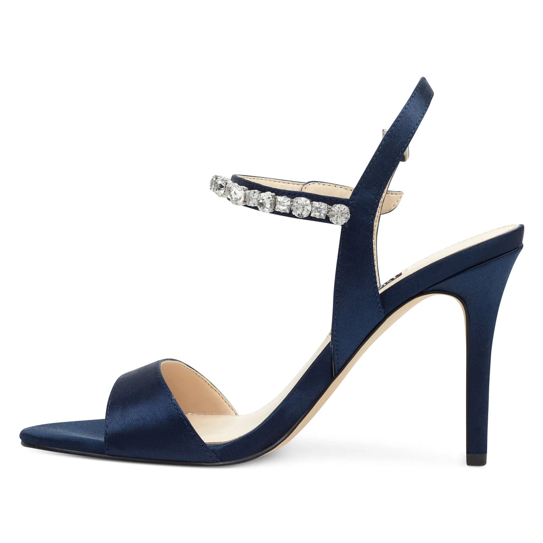 Nine West Heels Madison Open Toe Sandals 6 Nine West Heels Madison Open Toe Sandals