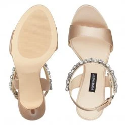Nine West Heels Madison Open Toe Sandals 7 Nine West Heels Madison Open Toe Sandals
