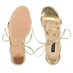 Nine West Maeko Heeled Strappy Sandals 6 Nine West Maeko Heeled Strappy Sandals