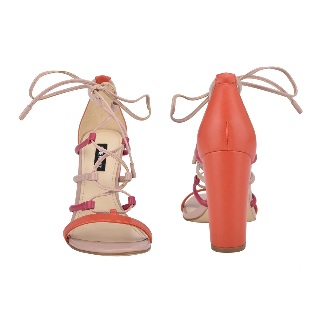 Nine West Maeko Heeled Strappy Sandals 6 Nine West Maeko Heeled Strappy Sandals