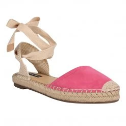 Nine West Mage Flat Ankle Wrap Espadrille Sandal Lace It Up 8 Nine West Mage Flat Ankle Wrap Espadrille Sandal Lace It Up