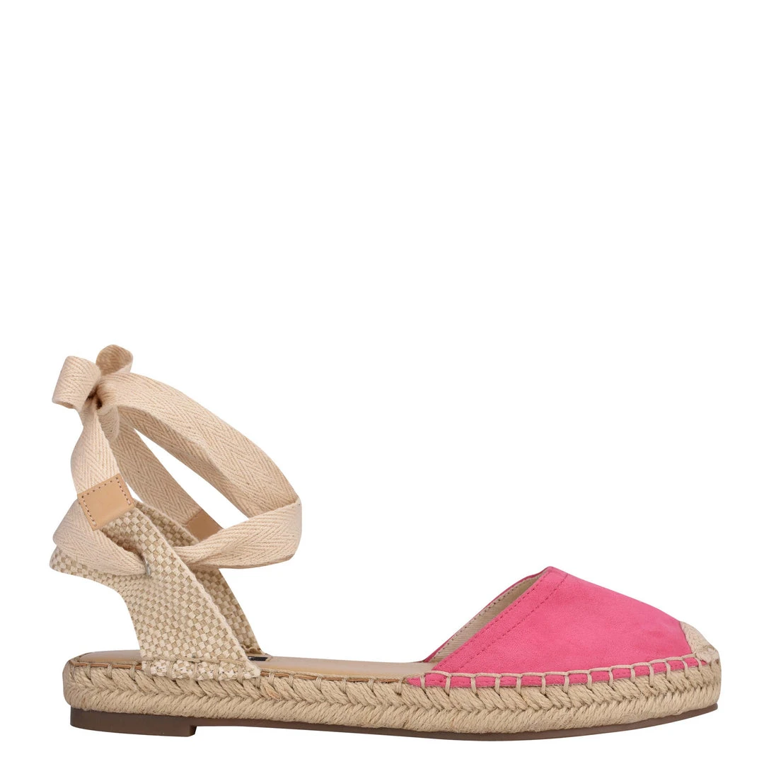 Nine West Mage Flat Ankle Wrap Espadrille Sandal Lace It Up 3 Nine West Mage Flat Ankle Wrap Espadrille Sandal Lace It Up