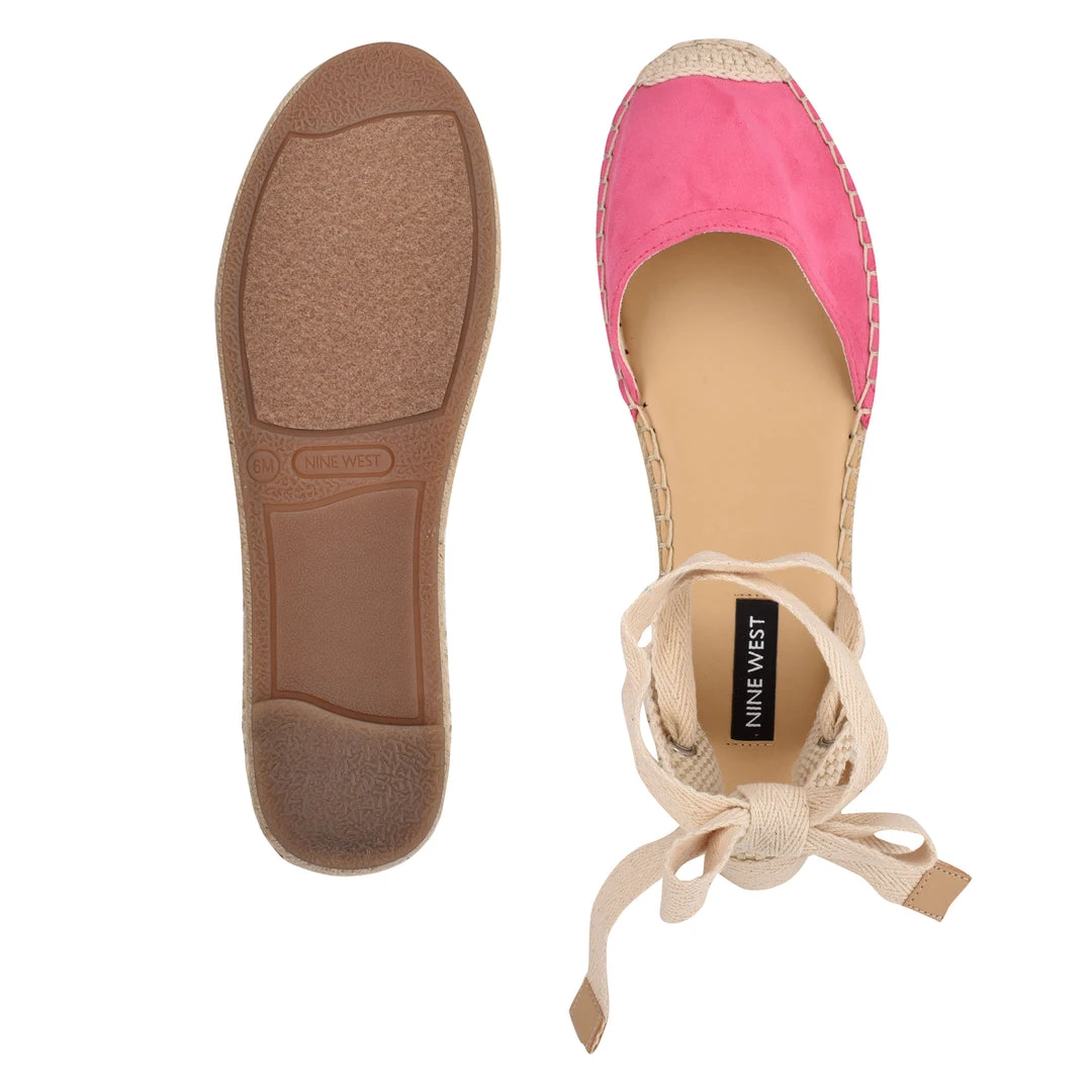 Nine West Mage Flat Ankle Wrap Espadrille Sandal Lace It Up 7 Nine West Mage Flat Ankle Wrap Espadrille Sandal Lace It Up