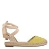 Nine West Lace It Up Mage Flat Ankle Wrap Espadrille Sandal