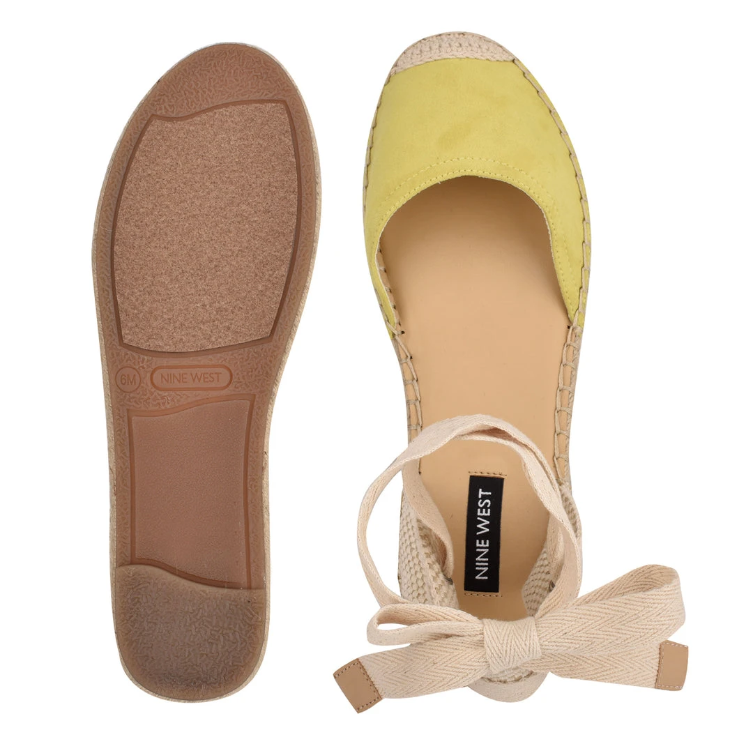 Nine West Lace It Up Mage Flat Ankle Wrap Espadrille Sandal 7 Nine West Lace It Up Mage Flat Ankle Wrap Espadrille Sandal