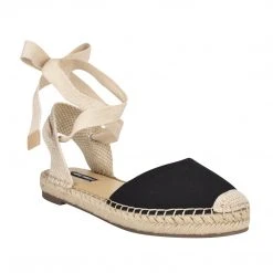 Nine West Mage Flat Ankle Wrap Espadrille Sandal Lace It Up