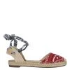 Nine West Mage Flat Ankle Wrap Espadrille Sandal Lace It Up