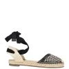 Nine West Lace It Up Mage Flat Ankle Wrap Espadrille Sandal