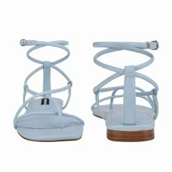 Nine West Mandie Strappy Flat Sandals Lace It Up