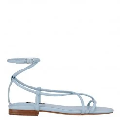 Nine West Mandie Strappy Flat Sandals Lace It Up