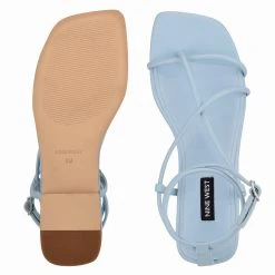 Nine West Mandie Strappy Flat Sandals Lace It Up