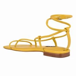 Nine West Mandie Strappy Flat Sandals 4 Nine West Mandie Strappy Flat Sandals