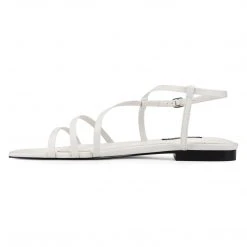 Nine West Mani Strappy Flat Sandals Flats 11 Nine West Mani Strappy Flat Sandals Flats