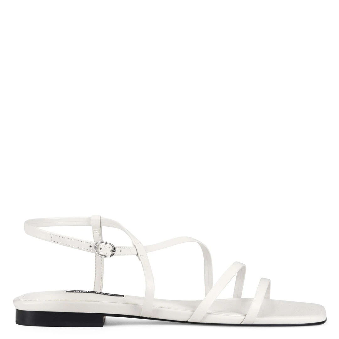 Nine West Mani Strappy Flat Sandals Flats 3 Nine West Mani Strappy Flat Sandals Flats