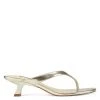 Nine West Metallic Mindset Manold Heeled Thong Sandals