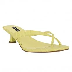 Nine West Marigol Heeled Thong Sandals Color Pop