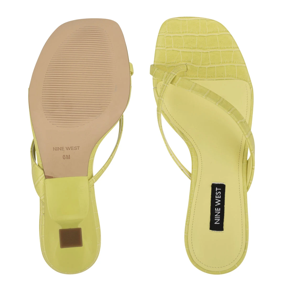 Nine West Marigol Heeled Thong Sandals Color Pop 7 Nine West Marigol Heeled Thong Sandals Color Pop
