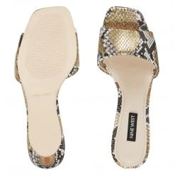 Nine West Marina Heeled Slide Sandals Heel Appeal