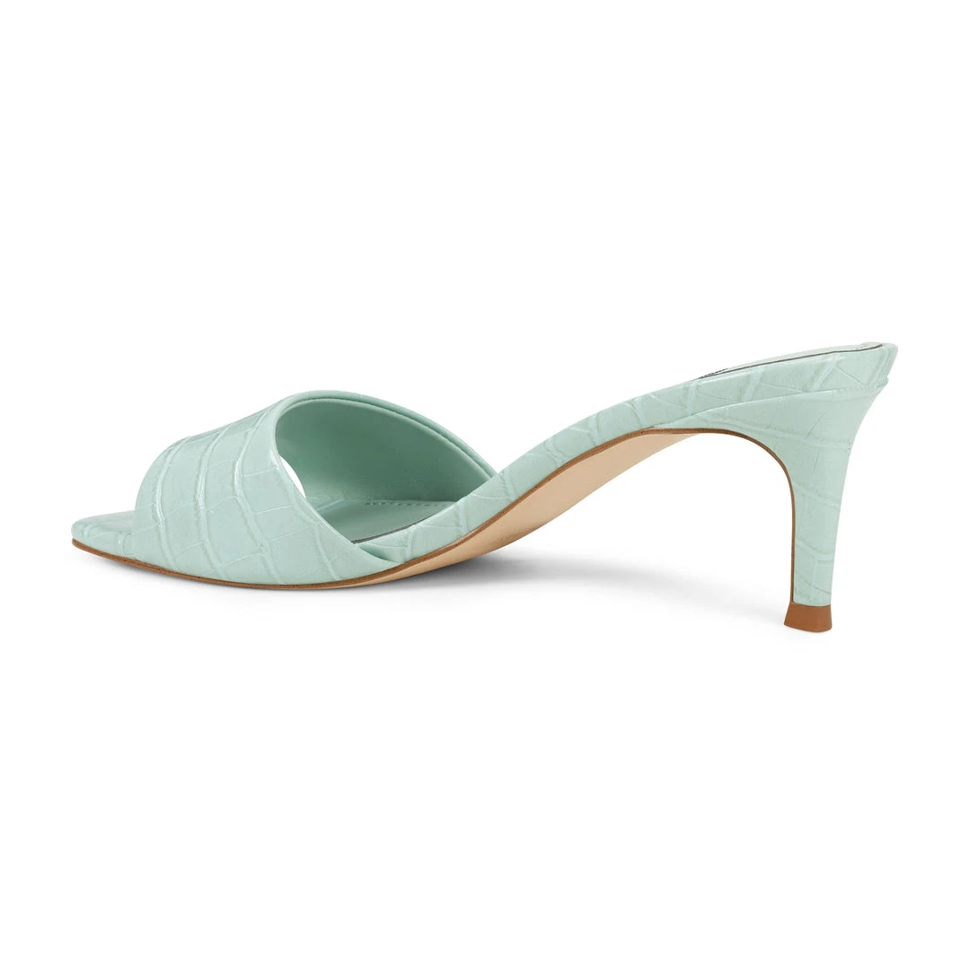 Nine West Heel Appeal Marina Heeled Slide Sandals 5 Nine West Heel Appeal Marina Heeled Slide Sandals