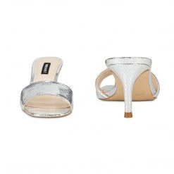 Nine West Marina Heeled Slide Sandals Heel Appeal
