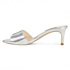 Nine West Marina Heeled Slide Sandals Heel Appeal