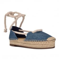 Nine West Meaks Ankle Wrap Espadrille Flats Lace It Up