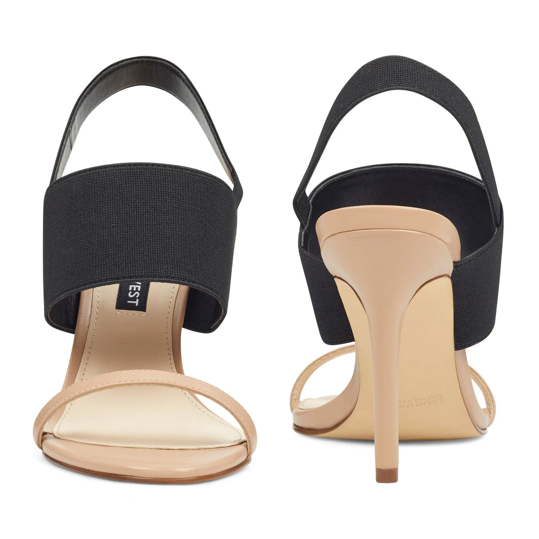 Nine West Heels Melon Open Toe Sandals 7 Nine West Heels Melon Open Toe Sandals