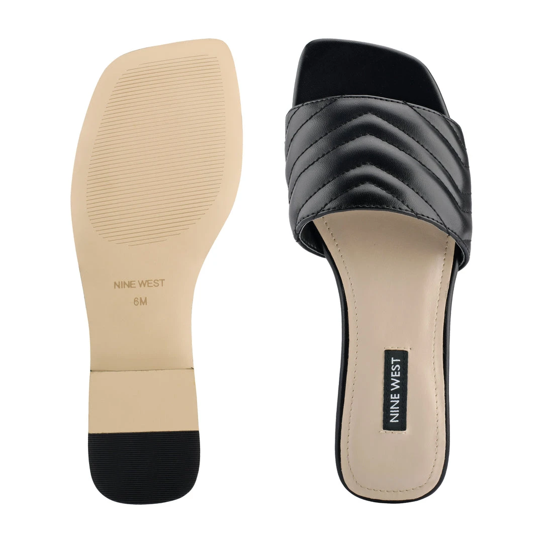 Nine West Mends Flat Slide Sandals Mules & Slides 7 Nine West Mends Flat Slide Sandals Mules & Slides