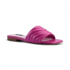 Nine West Mends Flat Slide Sandals Color Pop