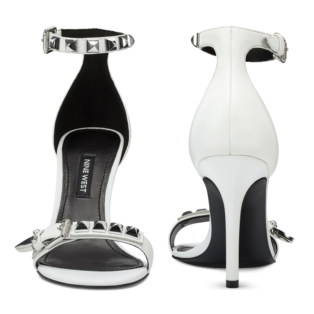 Nine West Heels Mika Ankle Strap Heel Sandals 7 Nine West Heels Mika Ankle Strap Heel Sandals