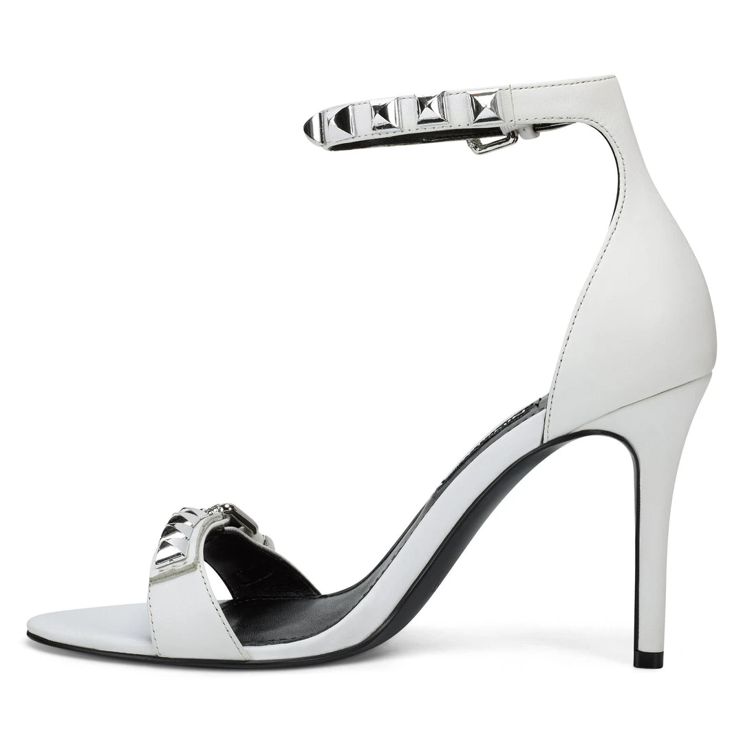 Nine West Heels Mika Ankle Strap Heel Sandals 6 Nine West Heels Mika Ankle Strap Heel Sandals