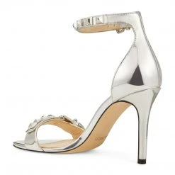 Nine West Metallic Mindset Mika Ankle Strap Heel Sandals