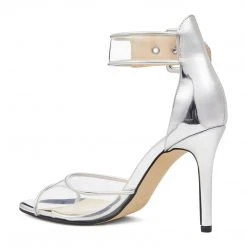 Nine West Metallic Mindset Mila Open Toe Sandals 10 Nine West Metallic Mindset Mila Open Toe Sandals