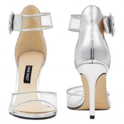 Nine West Metallic Mindset Mila Open Toe Sandals 12 Nine West Metallic Mindset Mila Open Toe Sandals