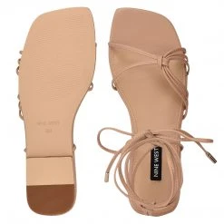 Nine West Minus Ankle Wrap Flat Sandals Lace It Up 11 Nine West Minus Ankle Wrap Flat Sandals Lace It Up