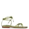 Nine West Lace It Up Minus Ankle Wrap Flat Sandals 1 Nine West Lace It Up Minus Ankle Wrap Flat Sandals